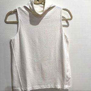Club Monaco sleeveless mock neck tee
